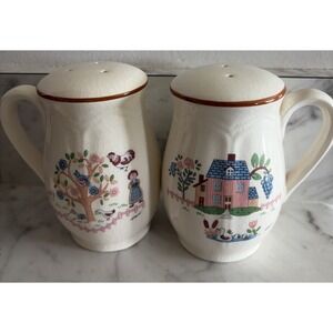 Vintage Jamestown China Country Home Salt & Pepper Cottage Core Farmhouse